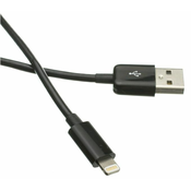C-Tech kabel USB 2.0 Lightning (IP5 in višje) polnjenje in sinhronizacija, 2 m, CB-APL-20B, črn