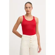 United Colors of Benetton top ženski z lanom