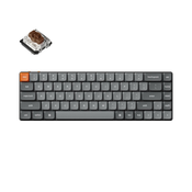 Keychron Keychron K7 Max Brezžična Mehanska Tipkovnica Low-Profile, Bluetooth/2.4 GHz, RGB, Gateron Hot-Swap Brown, US Layout, K7M-H3, (21733854)
