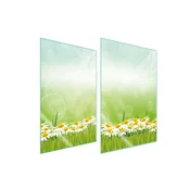 shumee ZAŠČITNA STEKLENA PLOŠČA ZA KUHINJO 2x35x52 DAISY