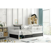 Otroška postelja Smart - 80x160 cm - bela/črna