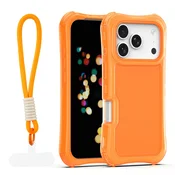 Ovitek Safepop s paščkom za iPhone 17 Pro Max 6,9 oranžna