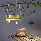 Deko-Light Miram LED viseča svetilka z akumulatorsko baterijo, zatemnljiva, rumena - Dnevna soba/jedilnica - Sodobni - Kovina
