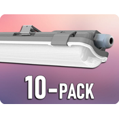 V-TAC IP65 nosilec za LED cevi (2x120cm)/10-PACK!