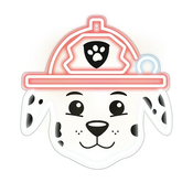 Viseca neonska LED Paw Patrol na pleksiglasu - Marshall OW-130646