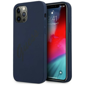 Guess GUHCP12MLSVSBL iPhone 12/12 Pro 6,1 blue hardcase Script Vintage (GUHCP12MLSVSBL)