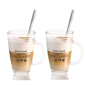 shumee Kozarci za kavo Latte + žličke 300 ml