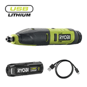 Ryobi Bežicni alat za rezbarenje USB Lithium™ 4V (2,0 Ah) ( RPC4-120G )