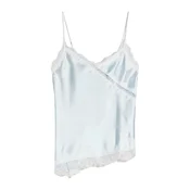 Bershka Top pastelno modra