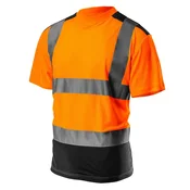 slomart NEO TOOLS Zaščitni T-shirt z odsevnimi trakovi, temen spodaj, oranžen, vel. L