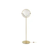 Gubi stoječa svetilka Multi-Lite, višina 148 cm, medenina/bela - Dnevna soba/jedilnica - Dizajn - bela, svetleča medenina - Kovina
