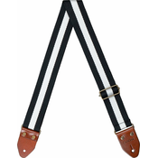 Cascha CGS-CD4 Cotton Tekstilni kitarski pas Black & White