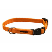 BAFPET Ovratnica za mladiča iz najlona izrazito oranžne barve s črno zaponko 1,00 x 18-26 cm