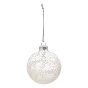 Kugla Za Jelku Staklena 8cm Flower Ball