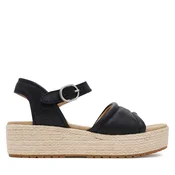 Timberland za ženske. TB0A4168W021 Sandali Santorini Sun black (38 W), Črna, 3 do 5 cm, Zaponka, Priložnostno