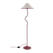 Rdeča/bela tekstilna zatemnitvena stoječa svetilka (višina 148 cm) Juliet – Jotex
