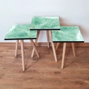 Hanah Home Set klub stočića 3Shp375, 3 komada, Šarena