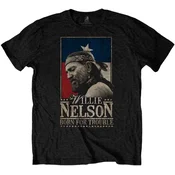 Willie Nelson Majica Born For Trouble Unisex Black 2XL