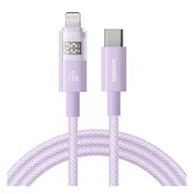 IPAD 2 / mini 2 / iPhone 6S 4.7 BASEUS DISPLAY II podatkovni kabel Type-C - Lightning, 100 cm, ljubicasta P10382703511-00
