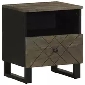 Vidaxl vidaXL Nočna omarica črna 40x33x46 cm masiven mangov les