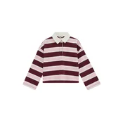 WE Fashion Majica roza / burgund / bela