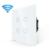 BingoElec Cetvoropolni WiFi touch prekidac, Beli