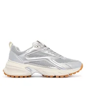 Superge Calvin Klein Hike Runn Ck Stripe Mesh-Lth Met HW0HW03251 Siva