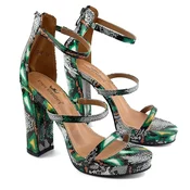 Mona Shoes Ženske sandale, Zelene