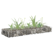 Povišena gabionska gredica od pocincanog celika 90 x 30 x 10 cm