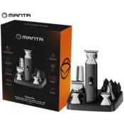 Manta Trimo Pro HT-01BK bežicni trimer, 10 nastavaka, crno-srebrni