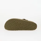 Birkenstock Boston Suede Leather Faded Khaki 38