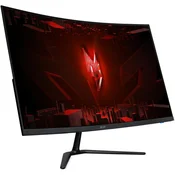 Monitor Acer 31.5 Nitro ED320QRS3biipx, VA, gaming, AMD FreeSync Premium 180Hz, 1ms, HDR10, 2xHDMI, DP, Zakrivljeni 1500R, Full HD UM.JE0EE.301