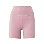 Kratke hlače za jogu adidas Performance Studio boja: ružičasta, glatki materijal, visoki struk