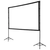 VEVOR Projekcijsko platno s stojalom 3045x2080x600 mm Črno