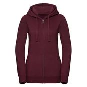 Womens Authentic Melange Zipped Hooded Sweat Russell