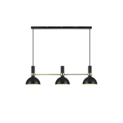Markslöjd 106971 - Luster na sajli LARRY 3xE27/60W/230V crna/zlatna