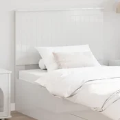 Uzglavlje s uzglavljem Sjajno bijelo 100 cm Konstruirano drvo