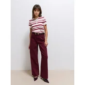 Mohito - Kavbojke wide leg - mahagoni