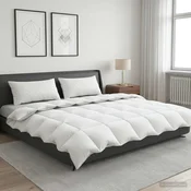 90% Gosji puh set odej FULDA 3 kos 240 x 260 cm 210 GSM Bela