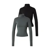 studioselect Majica Mila  temno zelena / črna