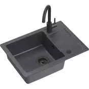 Quadron Set sudopere GO SMART TQ6244GSBLM, 1 korito, Crna