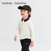 Balabala Polo majica dugih rukava za decake, Bela