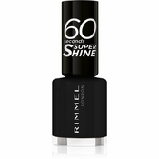 Rimmel 60 Seconds Super Shine lak za nokte nijansa 900 Black 8 ml