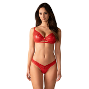 Obsessive Aliosa 2-pcs Set Red XXL/XXXL