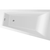 AQUALINE AQUALINE Asimetrična Vgradna Kad 160x105 cm, Bela, Pravokoten Design