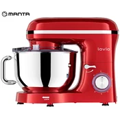 Manta Lovio LVSTM01 ChefAssistant multipraktik, 6,2 L, nehrdajuci celik, 1900 W, crveni (baršunasto crveni) + pribor