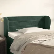 Vidaxl vidaXL Vzglavje s krilci temno zeleno 83x23x78/88 cm žamet