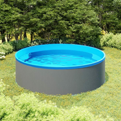 Greatstore Bazen 350x90 cm siv