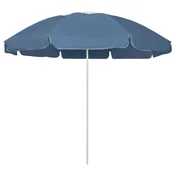 vidaXL Senčnik za na plažo moder 240 cm