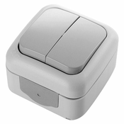 Panasonic Stikalo PALMIYE nadometno serijsko IP54 sivo